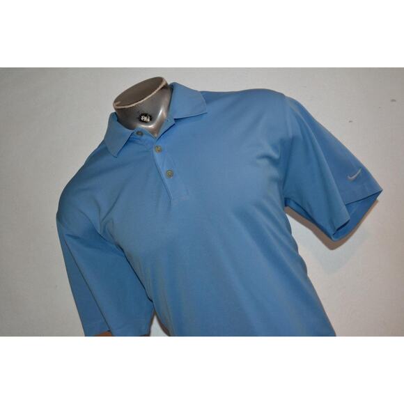 40778 Nike Golf Polo Shirt Athletic Blue Polyester Size XL Mens - Picture 2 of 7